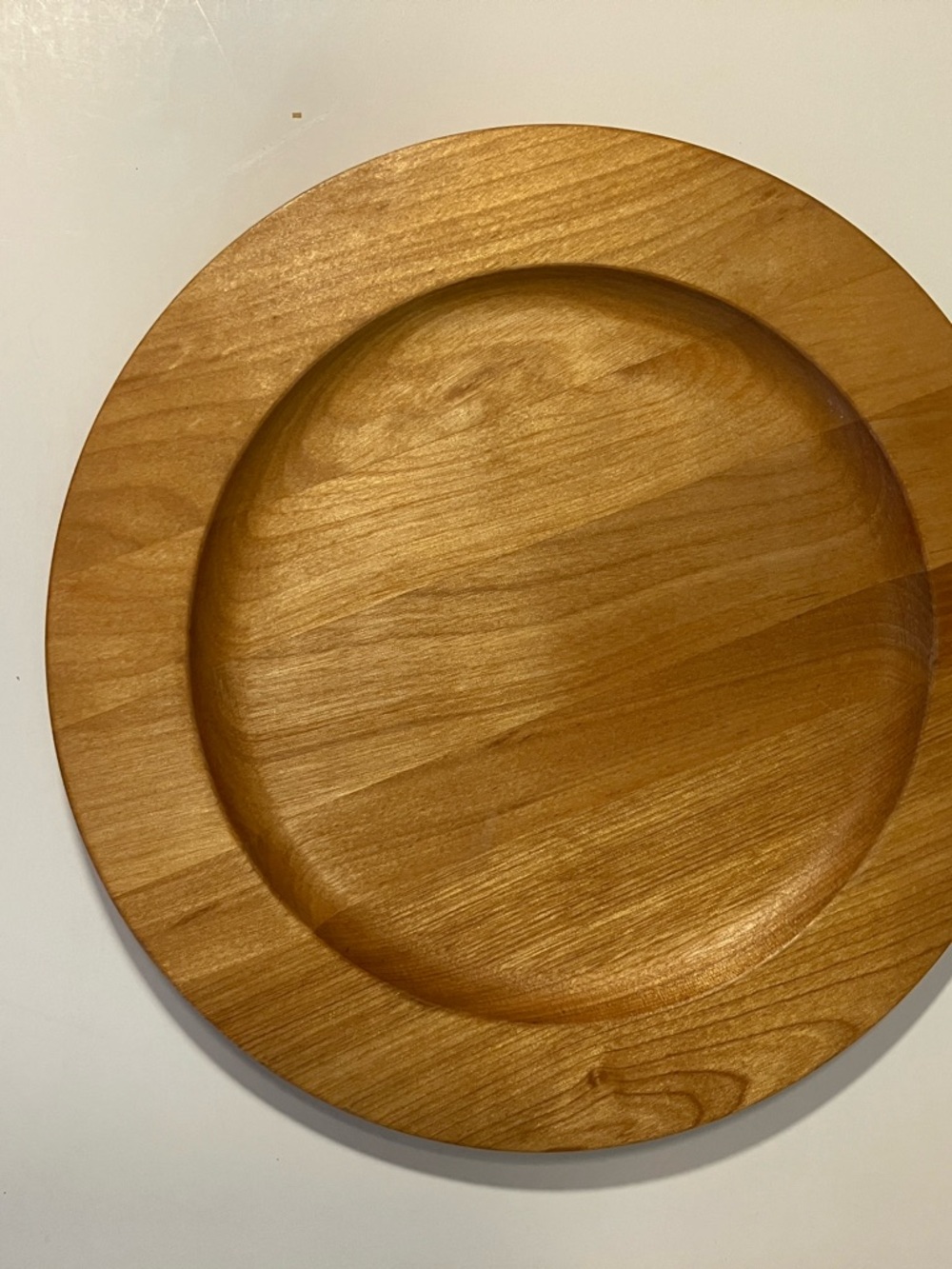 John Mcleod Vermont Bowl Company Wood Plate Charger Handcrafted Maple Birch 9.5”